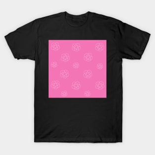 Pink Flowers Pattern Digital Art | Melanie Jensen Illustrations T-Shirt